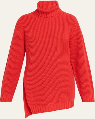 Giorgio Armani Ribbed Cashmere Turtleneck Sweater