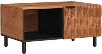 vidaXL Mesa De Caf&eacute; Marr&oacute;n 80 X 50 X 40 Cm Madera De Mango Maciza Vidaxl