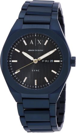 A|X Armani Exchange Sync Quartz Black Dial Mens Watch AX4299