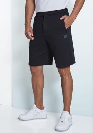John Devin Sweatshorts JOHN DEVIN, Herren, Gr. XXL (60/62), N-Gr, schwarz, angeraute Sweatware, Obermaterial: 60% Baumwolle, 40% Polyester, unifarben, bequem kur