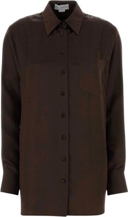Stella McCartney Dames, Blouses & Shirts, Bruin, Maat: S Zijde