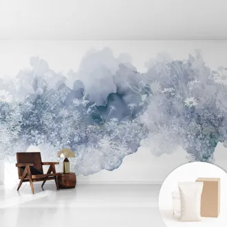 Tulup Newroom Tapete Dekorative Vliestapete Mit Kleber Modern F&uuml;r Wohnzimmer Schlafzimmer Blumenwiese 416x254 Cm