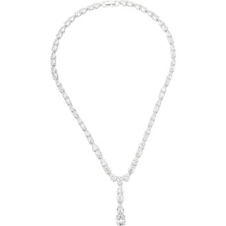 Untamed Petals Gravity Crystal Necklace in Silver at Nordstrom