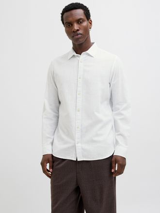 Jack & Jones JJESUMMER SHIRT LS SN mit Hemdkragen