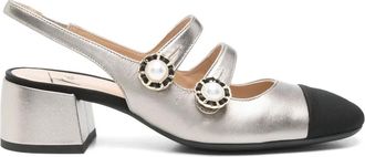 Roberto Festa Milano Pumps Tiglio con cinturino posteriore 40mm - Nero