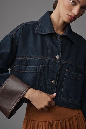 Pilcro Cuffed Crop Denim Jacket