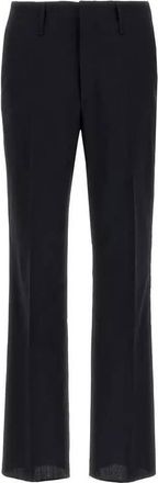 Fendi Mens Straight Leg Wool Trousers, Brand Size 50 (Waist Size 34)