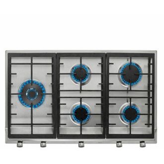 Teka Ex 90.1 5g Ai Al Dr Left Ci Btn Ss Inox - Encimera De Gas 5 Zonas Coccion Ancho 86 Cm