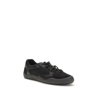 Prada Mens Black Polyester Athletic Sneakers