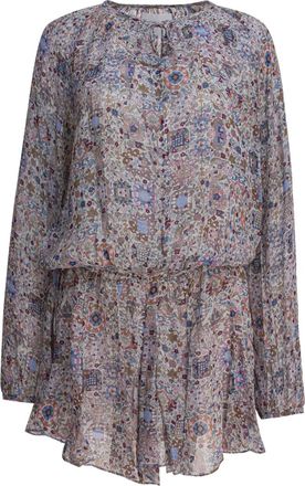 Isabel Marant Abito midi con motivo geometrico - Toni neutri