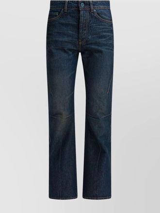 Our Legacy distressed moto style denim trousers