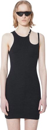 Ksubi Absinthe Jurk - Dames - Korte kleedjes - Zwart - M - Katoen - Kleedjes