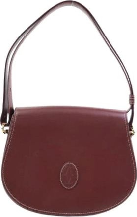 Cartier Pre-owned Shoulder Bags, female, Red, Size: ONE SIZE Pre-owned Leather shoulder-bags