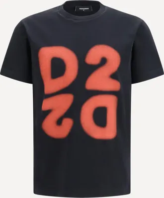 Dsquared2 Cotton printed T-shirt Male XXL