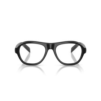 Prada 0pr C12v Oversized Rectangular Black Acetate Sunglasses
