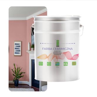 OEM Pintura Cer&aacute;mica En Polvo Para Paredes, Lavable, Rosa Polvo, 10 L, Resistente A Las Manchas