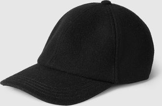 Gucci Wool Baseball Hat With Embroidery, Size XXL, Black, Wool