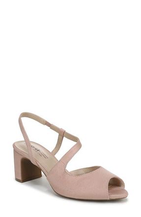 Life Stride Theo Slingback Peep Toe Pump in True Blush at Nordstrom, Size 6.5