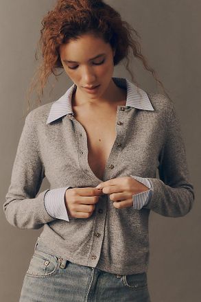 Rails Eryn Twofer Wool Cardigan Sweater