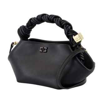 Ganni Womens Bou Mini Crossbody Bag Black Synthetic