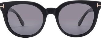 Tom Ford Moira Polarized Smoke Cat Eye Ladies Sunglasses FT1109 01D 53