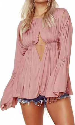 Indah Diego Blouse In Dusty Rose