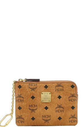 MCM Aren Card Pouch in Visetos in Brown at Nordstrom