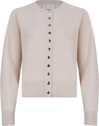 Isabel Marant Cropped Cardigan with Button-Down Front and Ribbed Detailing