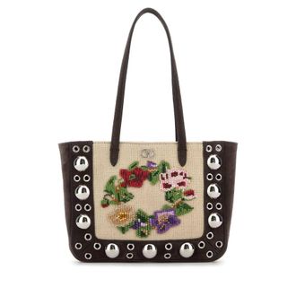 Valentino Garavani Brown Suede NellcaTe Shoulder Bag