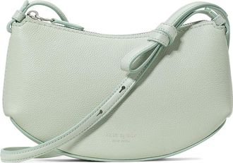 Kate Spade New York Loop Pebbled Leather Crossbody Wallet Womens Handbags Mint Frosting