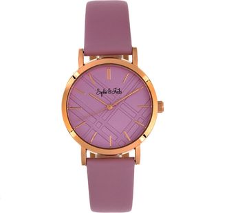 Sophie & Freda Budapest 36 mm Leather Strap Watch
