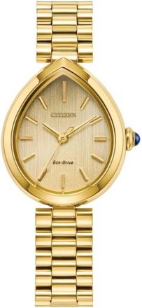 Citizen L Rainell Eco-Drive Gold Dial Ladies Watch EM1202-50P