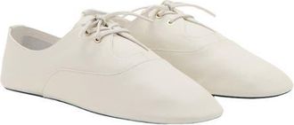 Mango Leather Flat in Ecru at Nordstrom, Size 36