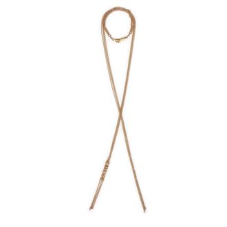 Chlo&eacute; Necklaces, female, Yellow, Size: ONE SIZE Scarf-Style Multi-Chain Necklace