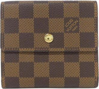Louis Vuitton Damier Ebene Coated Canvas Wallet (Tri-Fold) (Pre-Owned)