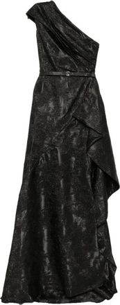 Saiid Kobeisy One -Shoulder Brocade Dress