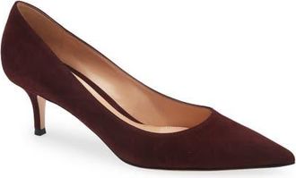 Gianvito Rossi Pointed Toe Pump in Royale at Nordstrom, Size 9.5Us