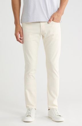 AG - Adriano Goldschmied Tellis Stretch Sateen Modern Slim Pants in Ivory Dust at Nordstrom Rack, Size 28 X 34