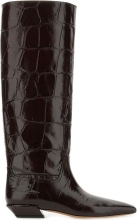 PARIS TEXAS Black Leather Boots