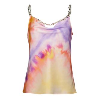 Paco Rabanne Trendy Tie Dye Cowl Neck Top