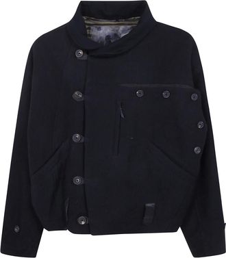 Ziggy Chen Chaqueta Asim&eacute;trica Hidden Arc - Jackets - Hombre - Negro - S