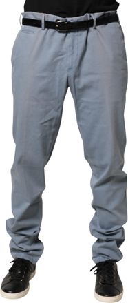 PT01 Blue Men Chino Mid Waist Tapered Fit Trouser Mens Pants (Pre-Owned)