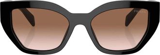 Prada Butterfly Zonnebril - Dames - Zonnebrillen - Zwart - 53 MM - Accessoires