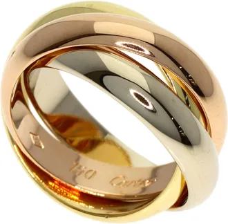 Cartier Trinity Yellow Gold (18K) Pink Gold (18K) White Gold (18K) Band Ring (Pre-Owned)