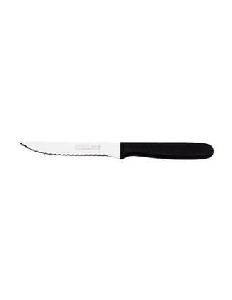 OEM 20 Couteau &Agrave; Steak Noir Lame Double Crantage 11cm