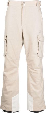 Brunello Cucinelli high-waisted cargo trousers - men - Cashmere/Wool/Silk/Polyamide/Polyurethane/Cotton/Nylon/Cotton/Polyester - S - Neutrals