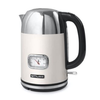 Muse Hervidor Inal&aacute;mbrico 1,7l 2200w Crema/acero Inoxidable - Ms-020sc