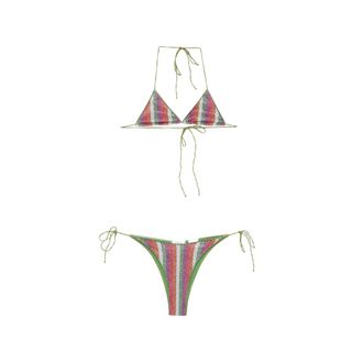 Os&eacute;ree Lolita Striped-pattern Bikini