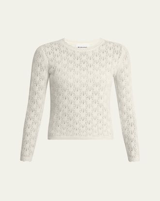 Isabel Marant Obeline Pointelle Crewneck Sweater