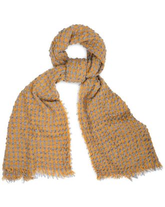 Saachi Saachi Crinkle Plaid Scarf